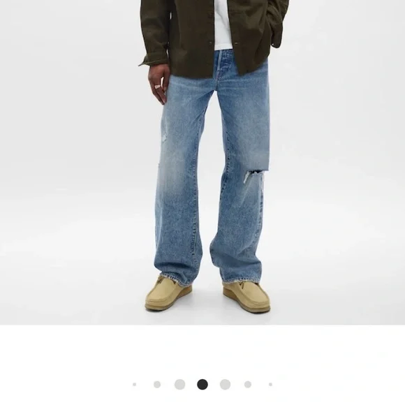 Organic cotton 90s loose jeans Gap